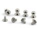 ZRM&E 15PCS 6mm Silver Round Head Button Screw Stud Rivets for Leather Craft DIY Decoration - Buy Online on GoSupps.com