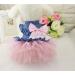 ZoonPark Puppy Dog Pet Clothes Pet Dog BOW Denim Dress Tutu Skirt Summer Clothes for Small Dog Cat Puppy (S Pink Skirt) - Buy Online on GoSupps.com