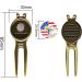 Bronze Golf Metal Divot Repair Tool with 24.5mm Ball Marker by Myartte - Buy Online on GoSupps.com