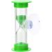 Children's Mini Hourglass Toothbrush Timer - 2 Minute Suction Cup Glass Timer for Kids - Green - Buy Online on GoSupps.com