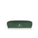Leather pencil case Tiffany color: green closure with key