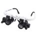 Glasses-Type Head-Mounted Magnifying Glass WithLights for Old Man Book Reading Jewelry Identification Watches Repair Magnifier