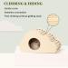 Eyksta Wooden Hamster House - Cozy Hideout with Stairs | Best Hamster Accessories (17x8.5x8.8 cm) - International Shipping Available - Buy Online on GoSupps.com