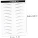FOYTOKI 2 Pairs Simulation False Eyebrows Sticker Imitation Natural Brow Clear 21.00X15.00X0.01CM Black - Buy Online on GoSupps.com