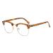 FGDZ short view glasses short -sightedness with diopters -3.00 for men women stylish glasses frame transparent brown brown -3.0 diopters (1 Pack)