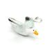 Miniblings seagull charm zipper puller bird seagull corsica vacation summer - handmade fashion jewelry i chain fans silver -plated - beggar pendant beggar strap - trailer for bracelet