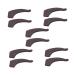 Stobok 5 pairs anti-slip holder for glasses slipproof glasses holder glasses holder Pads Pads glasses handles Brille bracket sleeve glasses glasses spice sleeves Tip set ear brown 3.6x1.6cm