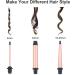 JAETON 3 in 1 Curling Wand Iron Hair Curling Wand Set Include 0.75-1"Conical Curling Iron 1.25"Large and 0.35"Thin Curling Wand Interchangeable Ceramic Barrel Hair Curler Set for Short & Long Hair Small-1 - Buy Online on GoSupps.com