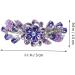 FRCOLOR hairpin rhinestone clip purple barrettes flower crystal hair clips metal hair crystal hair barrettes flower hair barrettes hair holder hair clamp holder alloy Miss wedding top clip - Buy Online on GoSupps.com
