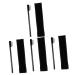 minkissy 4 sets Travel Comb Long Lash Metal Grooming Shaping Women Makeup Portable Steel False Shaper Men Eyebrow Bag Tool Teeth Handle Eyelash Storage Girl with Professional for Cosmetics
