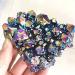 Natural raw Aura Crystal Cluster Colorful Electroplate 150-200g for Home Decoration