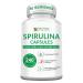 Spirulina Capsules 3000mg - 40 Servings Of Organic Spirulina Capsules - Rich in Protein Antioxidants & Vitamins - 240 Organic Espirulina Powder - Supports Immune & Cardiovascular Health 240 Count (Pack of 1)