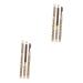 POPETPOP 4 Pcs Brown Eyeliner Makeup Eyebrow Penci White Double Head Eyebrow Pencil Lasting Eyebrow Line Miss