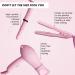 FoxyBae Mini Travel Hair Styling Tools Kit - Flat Iron Curling Iron & Dual Voltage Blow Dryer in Party Pink | Perfect for International Travel - Buy Online on GoSupps.com