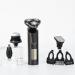 Head Shavers for Bald Men Multi-Function Electric Shaver Three-Blade Digital Display Electric Razor Interchangeable Head Whole Body Washing Razor Trimmer