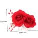 Angoily Flower Hair Comb Flower Hair Clip Flower Hair Accessories Garlands for Decor Floral Hair Clips for Women Bridal Hair Clip Tiara Rose Red Wedding Rhinestones Bride - Buy Online on GoSupps.com
