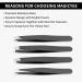 Mini Stainless Steel Eyebrow Trimming Set 4 Pair of Professional Reusable Eyebrow Tools Eyebrow Tweezers Kit - Buy Online on GoSupps.com