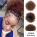 Afro Hair Bun Ponytails Extensions - Curly Clip In Bun Hairpiece for Black Women | Natural Synthetic Fiber 1BT30 - Buy Online on GoSupps.com