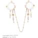 FRCOLOR Pearl Hairpin forehead ornament lolita hair clip tassel hair clip japanese hair clip flower hair barrettes japanese hair pin Hanfu Hair Clip alloy tassel hairpin Miss - Buy Online on GoSupps.com