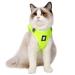 Cat dishes and line ultra -light for escape protection adjustable soft network step in padded padding running vest jacket for kittens pets puppy l (1 Pack) fruit green