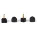 High Heel Replacement Kit | Black Taps Caps Repair Set | U-Shape Dowels, Nail Pins | 20 Pairs | 2.4mm 3.0mm | Sizes 8*8mm - 12*12mm - Buy Online on GoSupps.com