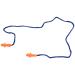 10 Pcs Safety Silicone Soft Ear Plugs - Hearing Protection with Cord - Noise Reduction for Work Home Sleeping Blue Orange