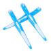 Ultechnovo 3st hard prosthesis cleaning brush Dental orthodontic toothpick cleaning sets False prosthesis brush portable toothbrush adjustable detergent child tool 1 piece (1 Pack) blue