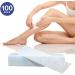 Fleet Strips for Warm Wax & Sugar Paste | 100 Skin-Friendly Tear-Resistant Fleece Depilatory Strips for Legs Breasts Back Intimate Area & Face - Ideal for Smooth Hair Removal - Buy Online on GoSupps.com