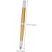 Didiseaon Makeup Aluminium Pencil Make Pen Manual Eyebrow Embroidered Supply Permanent Professional 14.2x0.9cm Golden - Buy Online on GoSupps.com