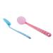 Blue Back & Massager Bath Brush with Extra Long Handle for Easy Lotion Application - Perfect for Body Care - Buy Online on GoSupps.com