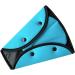 Kid Seat Belt Car Safety Cover - Blue | Harness Strap Clips & Adjuster Pad for Children & Adults - Buy Online on GoSupps.com