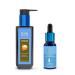 Blue Nectar Honey Aloe Vera Detan Face Wash with Natural Vitamin E (3.38 Fl Oz) with Vitamin C Face Serum with Natural Hyaluronic Acid (1 Fl Oz)