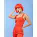PLANTURECO Red Wig and Party Sunglasses Red Wig for Women Red Wig with Bangs Red Bob Wig and Short Red Wig Bright Red Wig with Neon Glasses Red Wig for Women - Buy Online on GoSupps.com