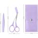 Classic Precision Slant Eyebrow Tweezer Eyebrow Scissors Hair Removal Tweezer with a Bag for Women and Men Professional Precision Tweezers for Eyebrows(Purple) - Buy Online on GoSupps.com