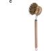 YOXIER Easy-to-use Dishwashing Brush Time-Saving Kitchen Cleaning Tool Pot with Long Wooden Handle Strong Decontamination Comfortable Grip Household Dish C - Buy Online on GoSupps.com