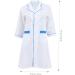 FRCOLOR Beautician Overalls White Work Shirts Hot Dyeing Work Clothes for Women Hairdressing Cape White Formal Dresses for Women Women's Formal Gown Salon Work Clothes Kimono Simple Nylon 85x44cm White - Buy Online on GoSupps.com