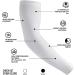 EGOFLEX Arm Sleeves for Men and Women - Compression UV Sun Protection - White - Ideal for Baseball, Basketball, Football, Golf, Running - Tattoo Cover Up - Buy Online on GoSupps.com
