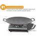 CTDWNT 34cm Grill Pan Korean Round Non-Stick Barbecue Frying Outdoor Barbecue Camping BBQ Travel Pan Q6A6 Accessories - Buy Online on GoSupps.com