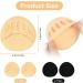4 Pairs Lophe Bale Cushion Forefoot Pads - Reusable Non-Slip Inserts for High Heels | Skin Color & Black | Comfort for Medium Feet - Buy Online on GoSupps.com