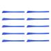 Milageto 10PCs silicail-iron end earplugs ironing tips non-slip soft cover cozy for reading glasses thin metal glasses legs blue