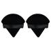 Flytianmy 2Pcs Triangle Powder Puffs, Face Makeup Puff for Body Loose Powder Beauty Makeup Tool Black 2Pcs Black