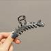 Fish Bone Hair Claw Clip - Non-slip Hair Styling Accessory for Women - Black Fishbone Design - Buy Online on GoSupps.com