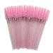 50pcs Shiny Eyelash Brush Disposable Eyebrow Brushes Mascara Wands Applicator Comb Grafting Beauty Makeup Tool Lash Curling