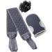 Exfoliating Bath Sponges & Loofahs - 3 Piece Set for Men & Women | Mesh Balls & Shower Accessories for Spa & Body Scrubs - Buy Online on GoSupps.com