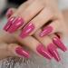 Dark Rose Pink Coffin False Nail Tips - 24pcs Glossy Acrylic Press On UV Fake Nails | Salon-Quality Full Cover with Glue Sticker | L5578 - Buy Online on GoSupps.com