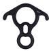 NAXEN 50kN Figure 8 Descender with Bent Ear Belay Device Black