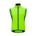WOSAWE Cycling Vest Men Women Reflective Breathable Running Vest Sleeveless Wind Vest Jacket New Green L