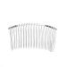 SOLUSTRE French Hair Pin White Veil 7. 8cm 20 Teeth Wedding Veil Comb Silver Wire Bridal Veil Hair Combs Minimalist Metal Hair Side Comb for Women French Barrette Hair Clips Wedding Veils