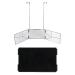 Evuioas 3 Way Mirror,360° Mirror for Self Hair Cutting,Makeup,Hair Styling and Coloring, with Height Adjustable Telescoping Hooks,Hangable On Wall Or Tabletop Cosmetic & Makeup Mirror