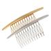 LALAFINA Hair Styling Accessories 2pcs Teeths Hair Hair Clip Combs Metal Wire Hair Combs Wire Bridal Wedding Veil Combs Clip Combs Metal French Hair Pin 10.8X4cm Assorted Color